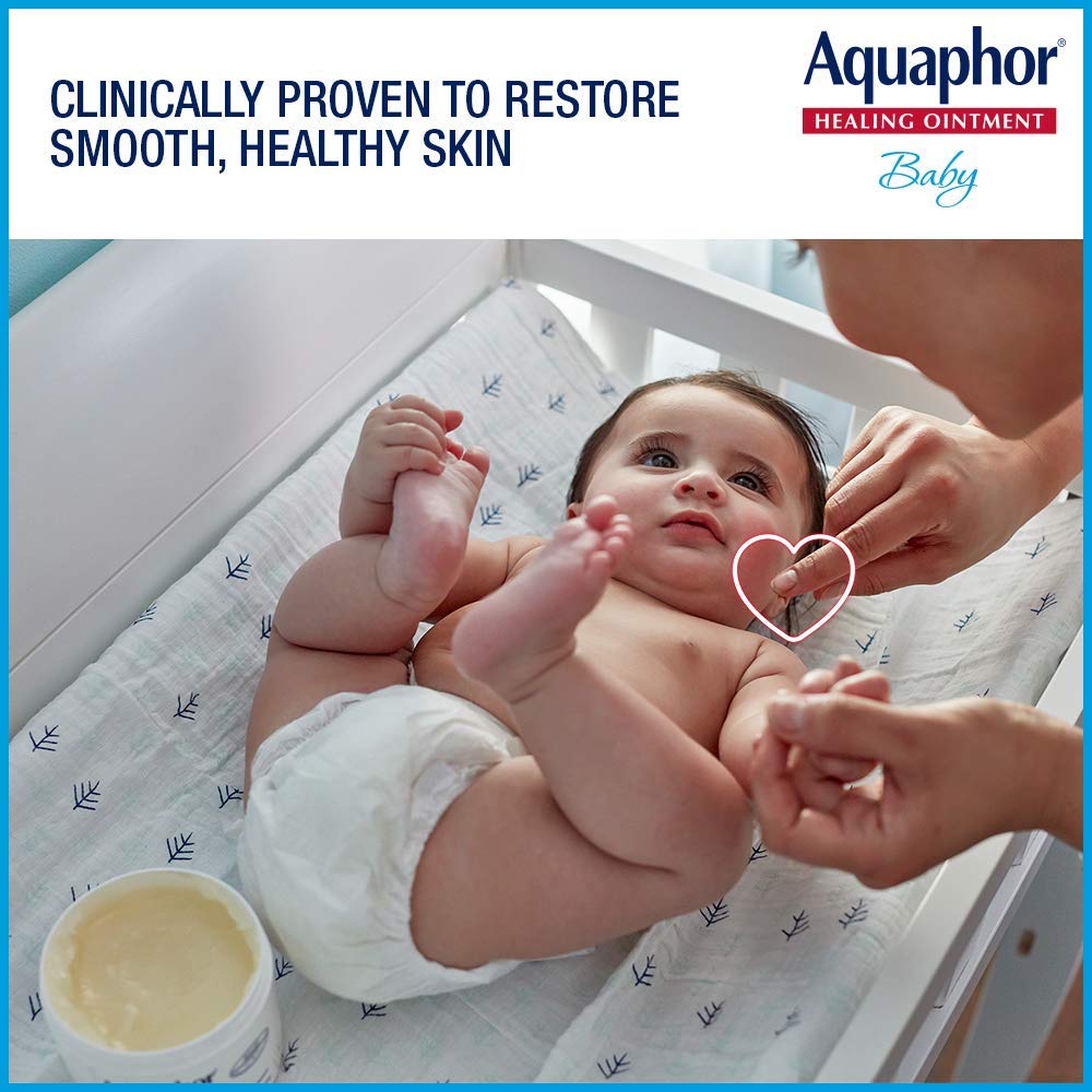 Aquaphor Baby Healing Ointment Advanced Therapy Skin Protectant, Dry Skin and Diaper Rash Ointment, 7 Oz Tube - Image 5