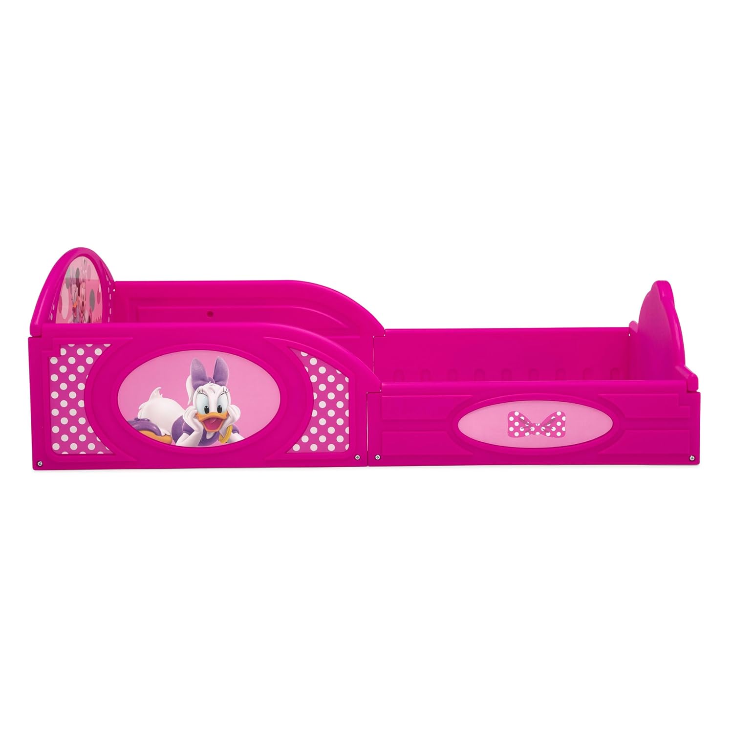 Delta Children Disney Minnie Mouse 4-Piece Toddler Room-in-a-Box Set – Includes Sleep and Play Toddler Bed, Table, 1 Chair and Toy Box, Pink - Image 9