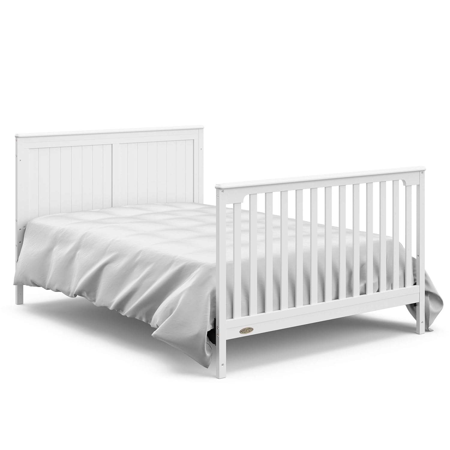 Graco Hadley 5-in-1 Convertible Crib with Drawer (White) – GREENGUARD Gold Certified, Crib with Drawer Combo, Full-Size Nursery Storage Drawer, Converts to Toddler Bed, Daybed - Image 17