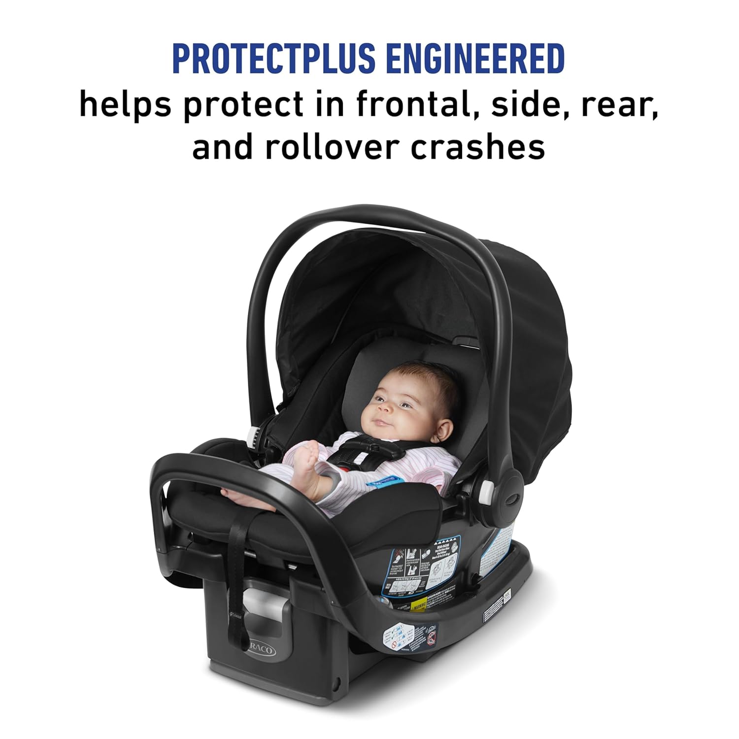 Graco SnugRide SnugFit Infant Car Seat, Baby Car Seat with Anti Rebound Bar for Extra Safety, No-Rethread Harness, LATCH Equipped Carseat, Baby Essentials, Gift for New Parents, Gotham - Image 6