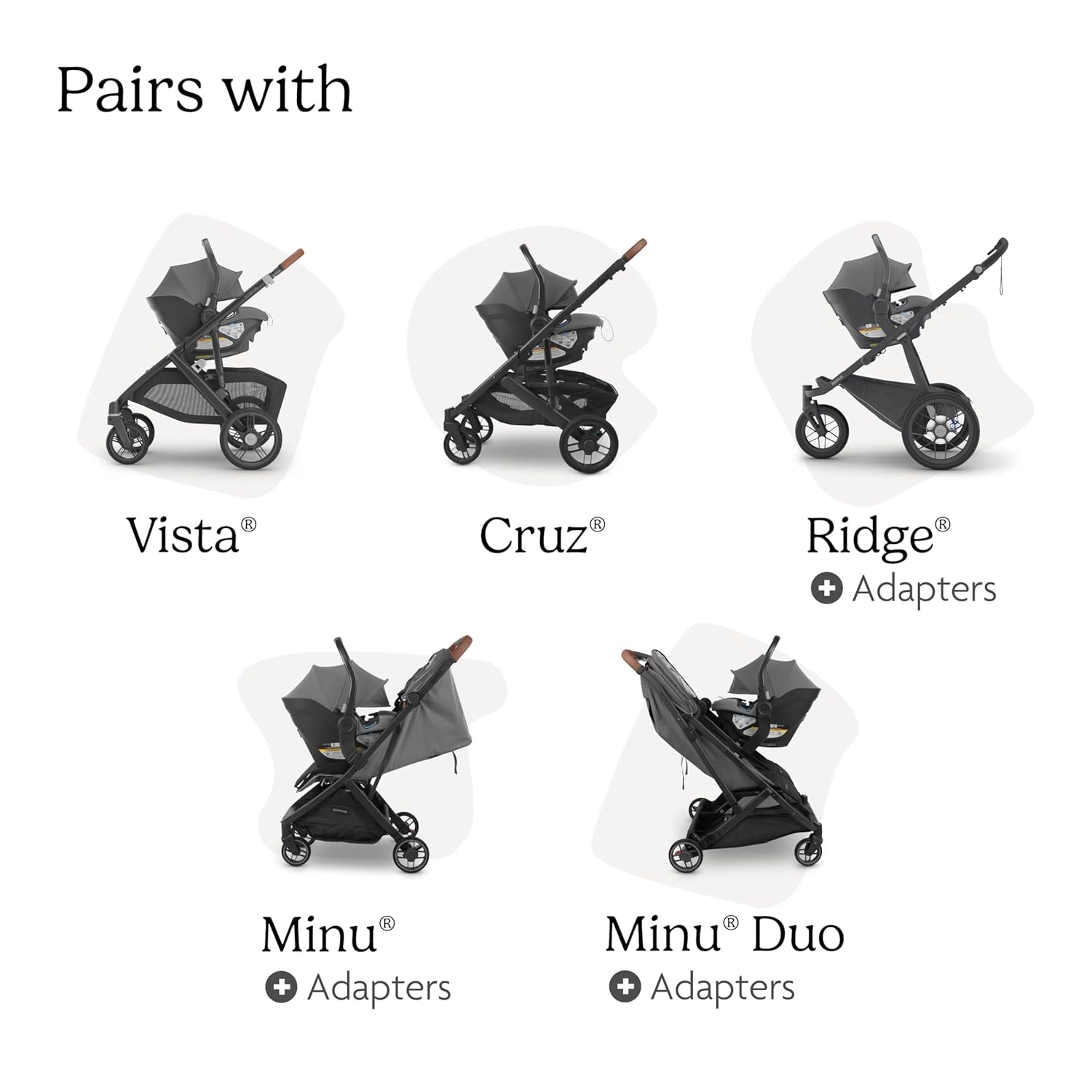 UPPAbaby Aria Lightweight Infant Car Seat/Just Under 6 lbs for Easy Portability/Base with Load Leg + Infant Insert Included/Direct Stroller Attachment/Greyson (Charcoal Mélange/Saddle Leather) - Image 7