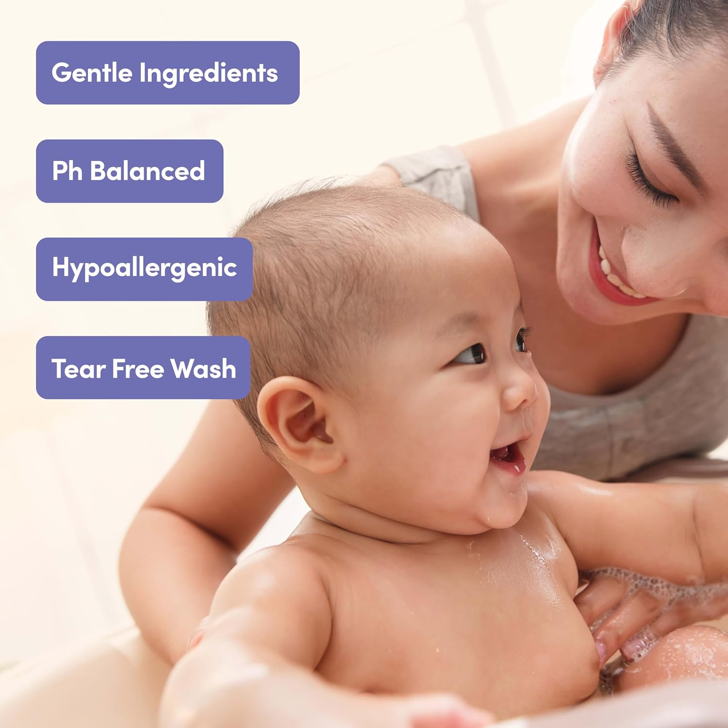 Aveeno Baby Bathtime Solutions Mommy & Me Gift Set, Baby Wash & Shampoo, Calming Bath, Daily Moisturizing Lotion and Stress Relief Body Wash for Mom, Colloidal Oat, Baby Bath Essentials, 4 items - Image 6