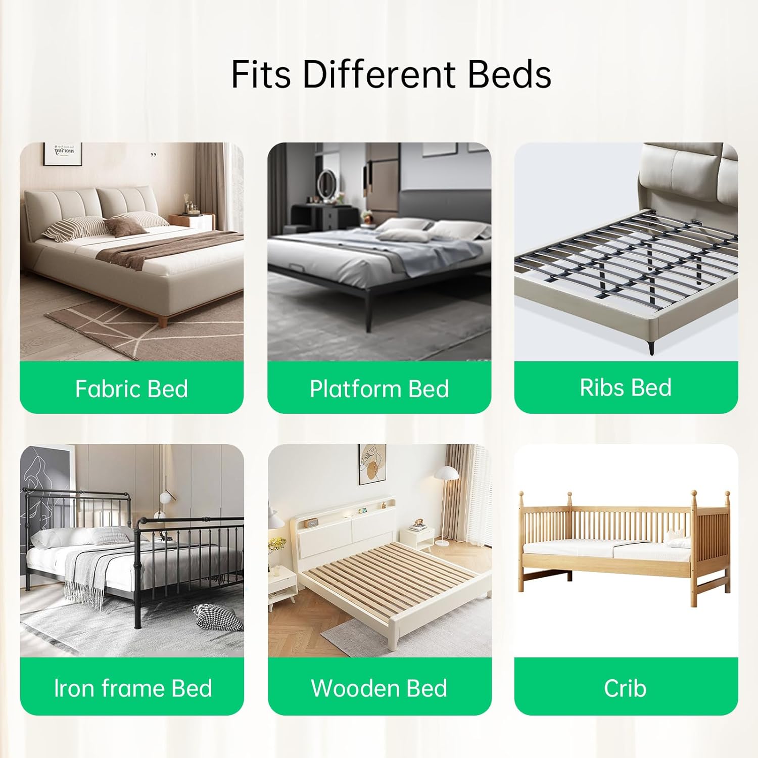 Folding Bed Rail for Toddlers,Baby Bed Rail Guard with Reinforced Anchor Safety System,Fit Bunk,Full Size,Queen,King,Twin(Grey,71"x23.6") - Image 7