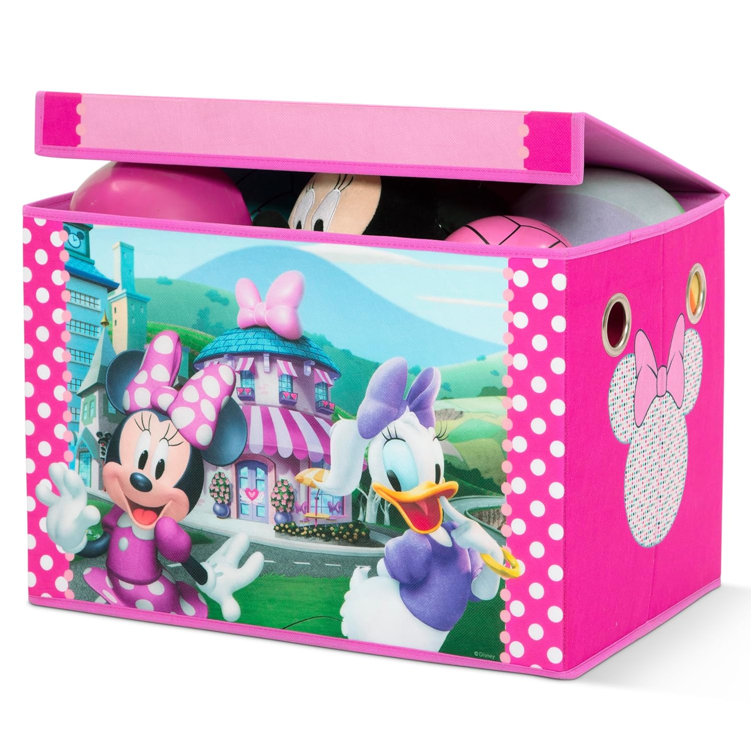 Delta Children Disney Minnie Mouse 4-Piece Toddler Room-in-a-Box Set – Includes Sleep and Play Toddler Bed, Table, 1 Chair and Toy Box, Pink - Image 13