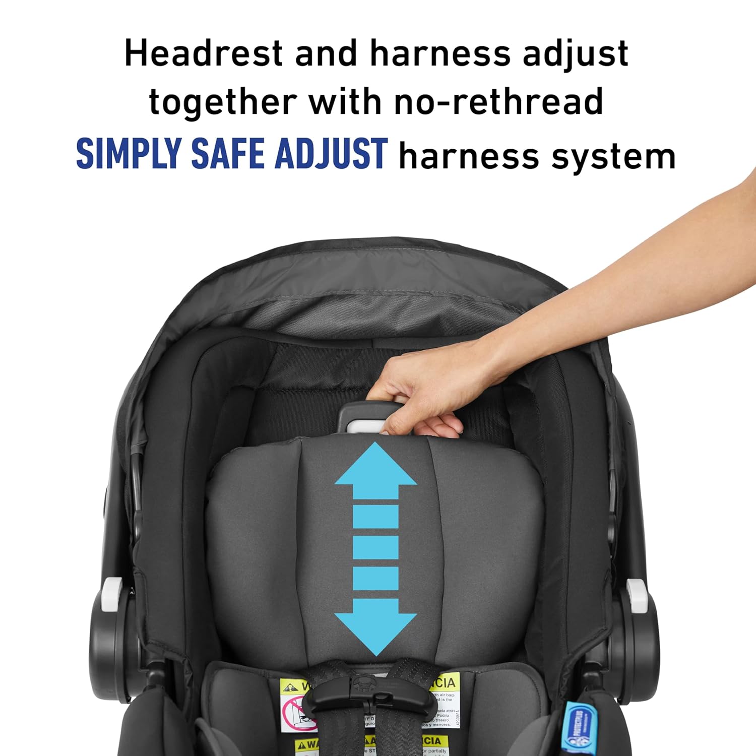 Graco SnugRide SnugFit Infant Car Seat, Baby Car Seat with Anti Rebound Bar for Extra Safety, No-Rethread Harness, LATCH Equipped Carseat, Baby Essentials, Gift for New Parents, Gotham - Image 5