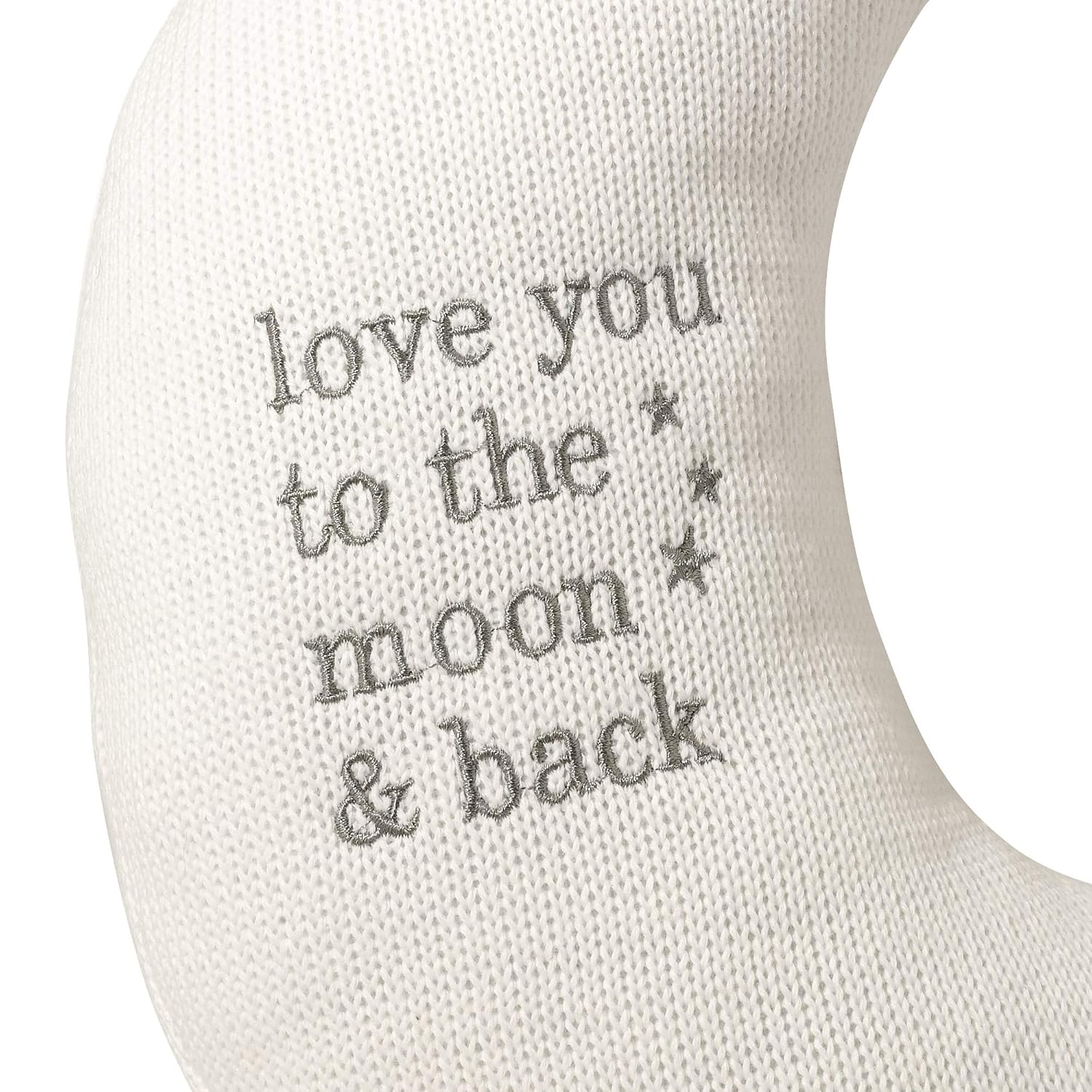 Lillian Rose White Star and Gray Moon Nursery Pillow Set - Image 5
