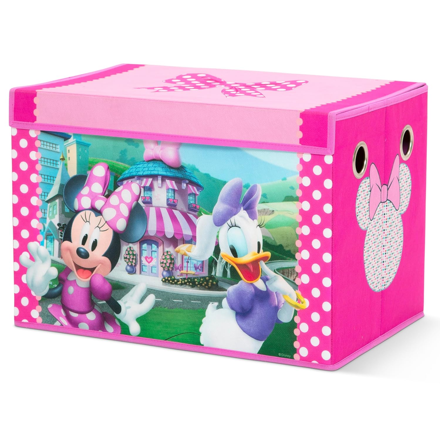 Delta Children Disney Minnie Mouse 4-Piece Toddler Room-in-a-Box Set – Includes Sleep and Play Toddler Bed, Table, 1 Chair and Toy Box, Pink - Image 16