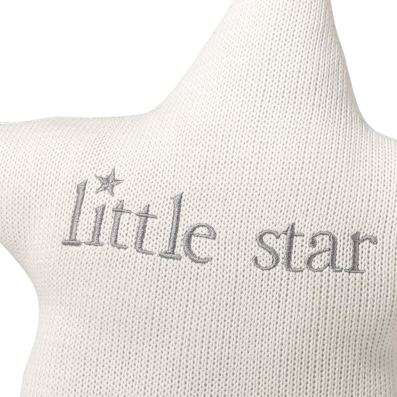 Lillian Rose White Star and Gray Moon Nursery Pillow Set - Image 6
