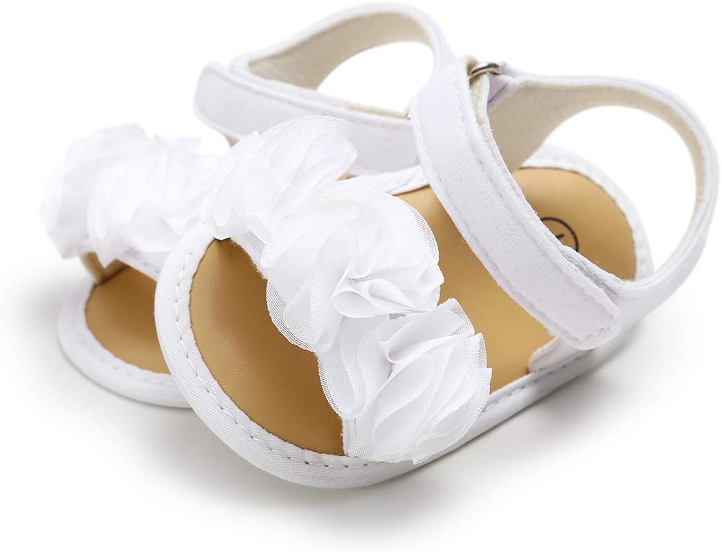 HsdsBebe Baby Girls Sandals Bohemia Flower Bow Soft Sole Toddler First Walkers Beach Summer Shoes - Image 5
