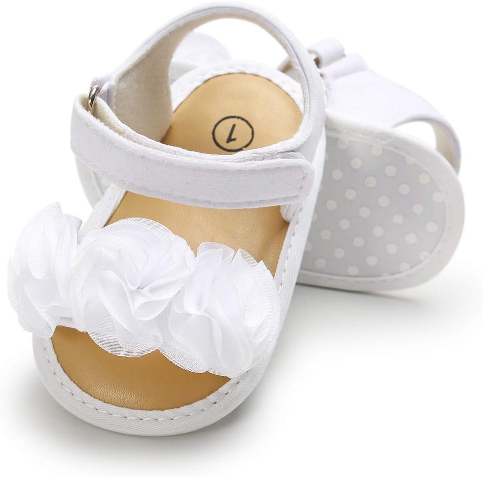 HsdsBebe Baby Girls Sandals Bohemia Flower Bow Soft Sole Toddler First Walkers Beach Summer Shoes - Image 4