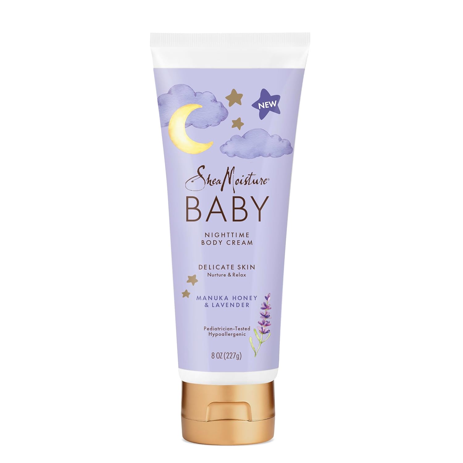 SheaMoisture Baby Moisturizer Manuka Honey & Lavender for Delicate Hair and Skin Nighttime Hair and Skin Care Regimen 8 oz - Image 2