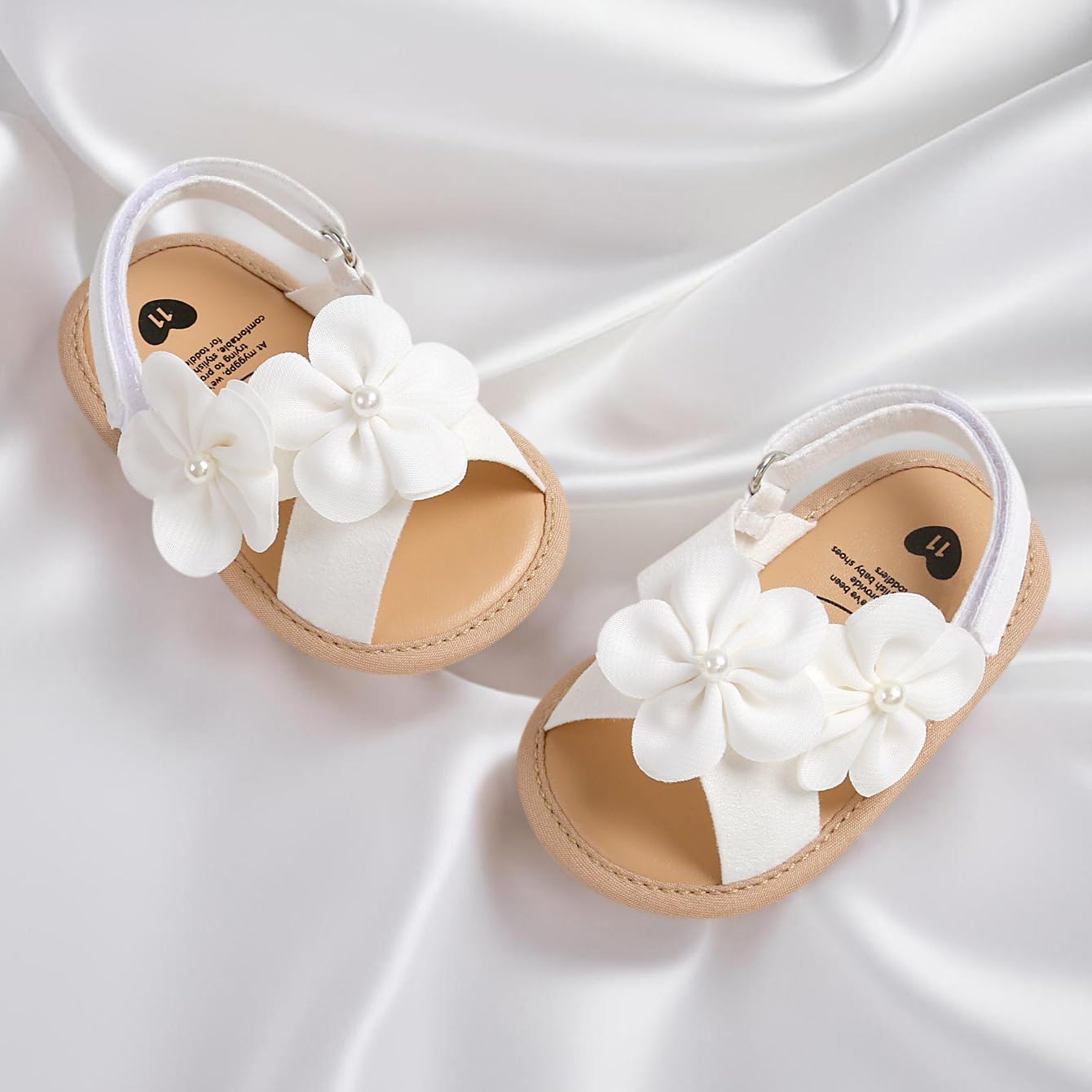 Infant Baby Boys Girls Sandals Summer Baby Wedding Dress Flat Shoes Newborn Crib Shoes First Walkers Prewalkers Shoes - Image 4