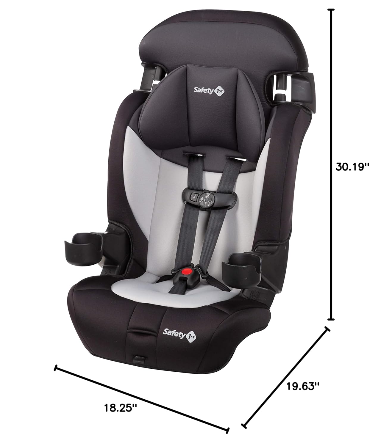 Safety 1st Grand 2-in-1 Booster Car Seat, Converts from High Back to Belt-Positioning Booster, High Back Seat for Kids 40-65, and Belt-Positioning 40-100 Pounds, Black Sparrow - Image 16