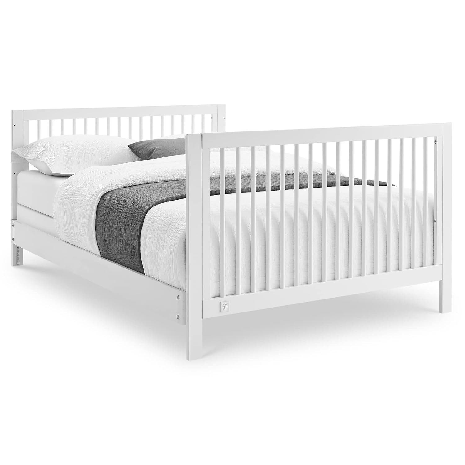 GAP babyGap Charlie 6-in-1 Convertible Crib - Greenguard Gold Certified, Bianca White - Image 14