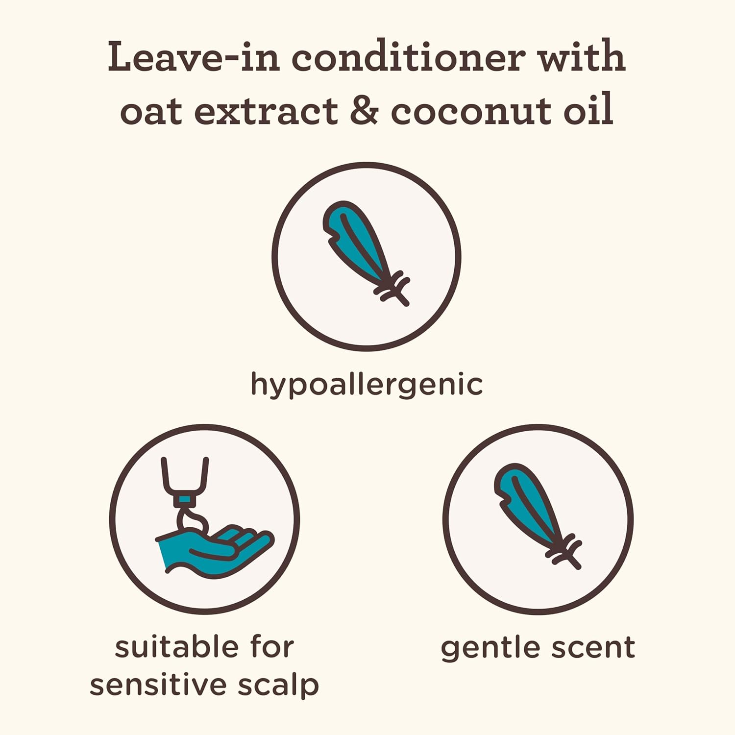 Aveeno Kids Coily Hair Leave-In Conditioner, Toddler Leave-In Conditioner for Sensitive Scalps Gently Detangles & Moisturizes Leaving Natural Curls & Coils Smooth, Hypoallergenic, 8 fl. oz - Image 4