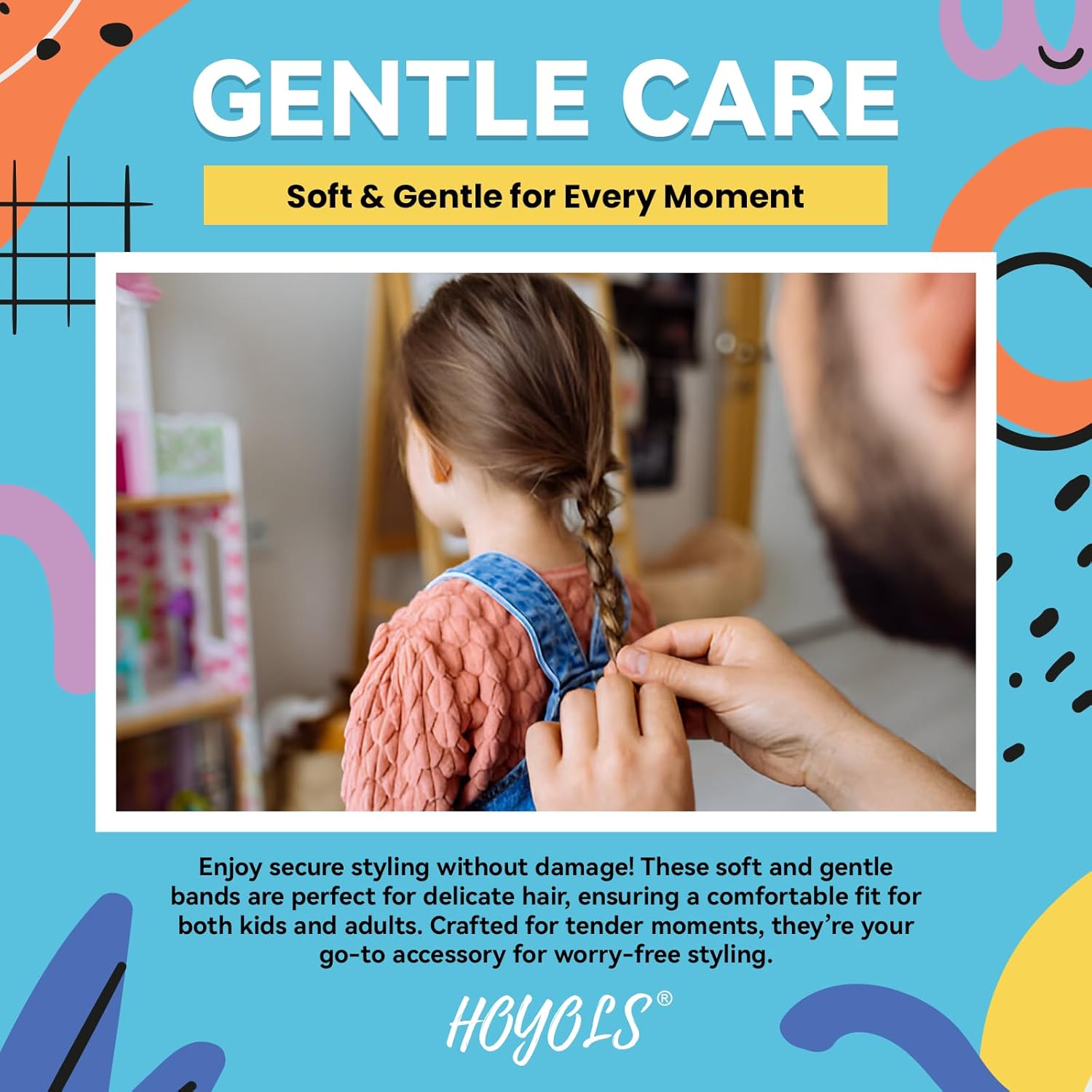 HOYOLS Baby Hair Ties Hair Rubber Bands for Toddler Infants Kids Girls Thin Small Hair Elastics TPU 1500 Piece Pack - Image 7