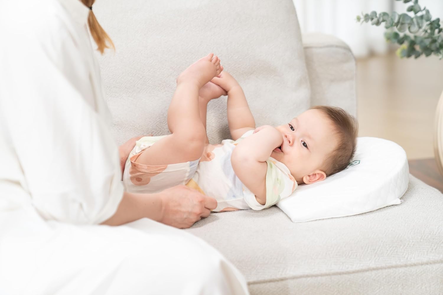 Baby Wedge Pillow for Newborn, Incline, Waterproof, Pregnancy Wedge, Premium Foam with Removable Cover, 15 x 12 x 2.6 inches - Image 8