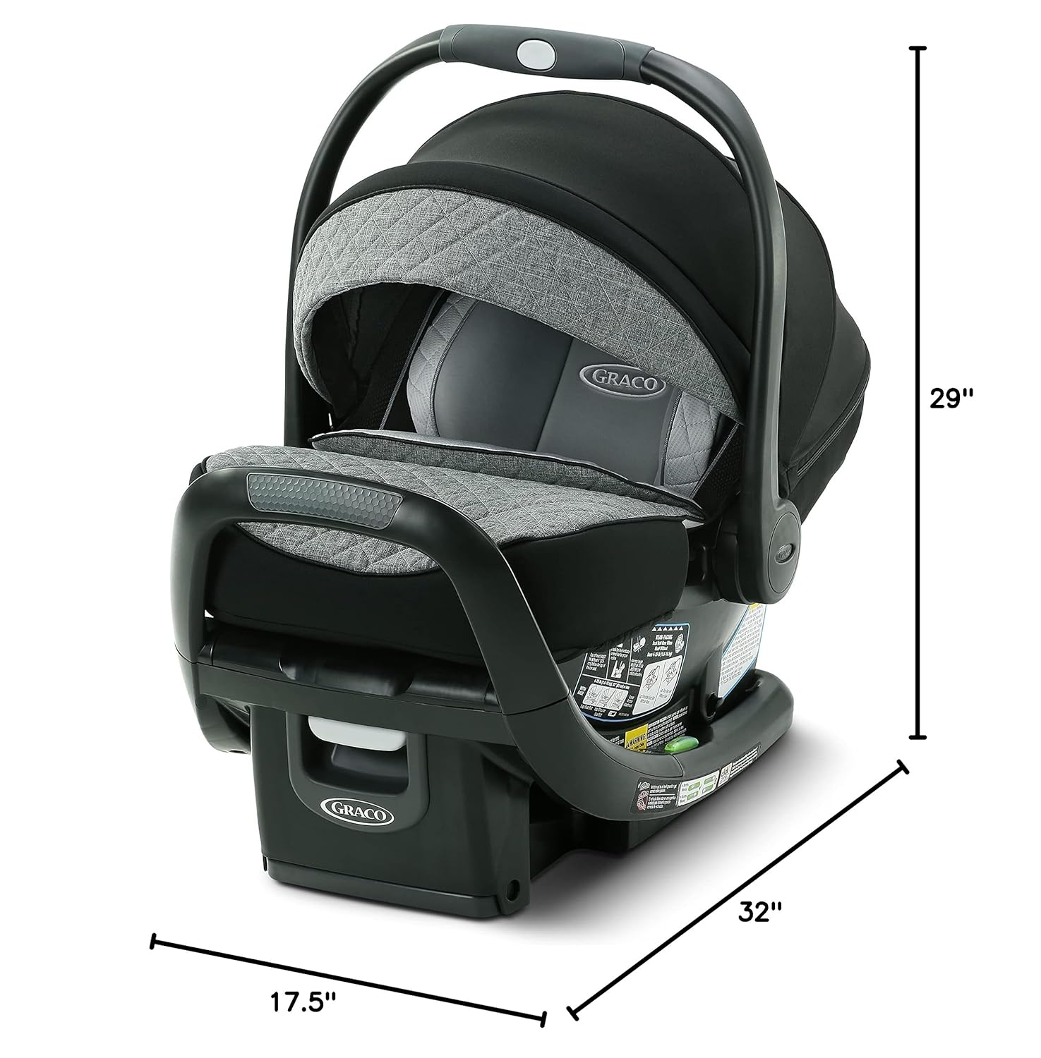 Graco SnugRide SnugFit Elite Infant Car Seat, Anti Rebound Bar for Extra Safety, SnugLock Easy Install, Premium softgood, All-Weather Boot, Baby Car seat, Nico - Image 8