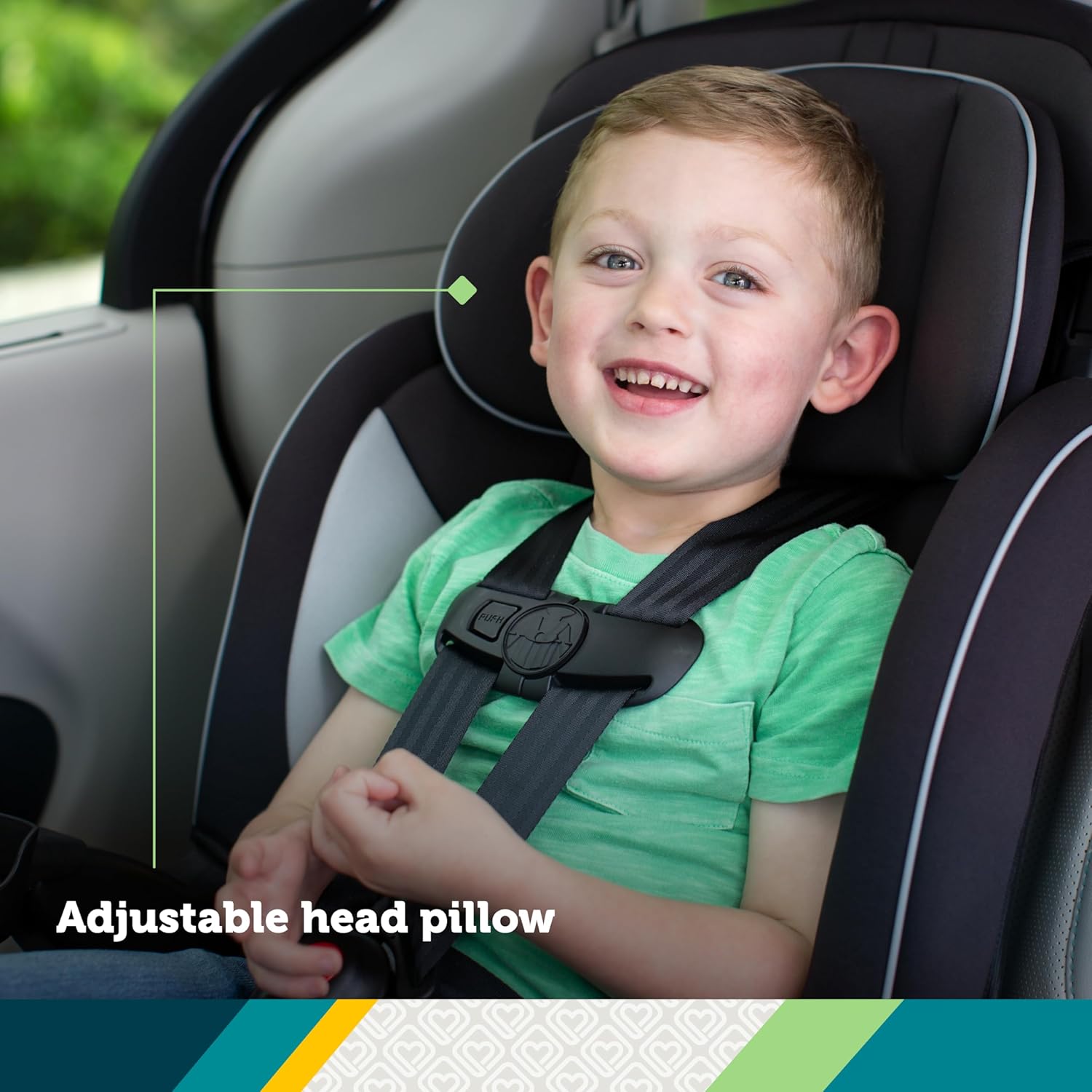 Safety 1st Grand 2-in-1 Booster Car Seat, Converts from High Back to Belt-Positioning Booster, High Back Seat for Kids 40-65, and Belt-Positioning 40-100 Pounds, Black Sparrow - Image 4