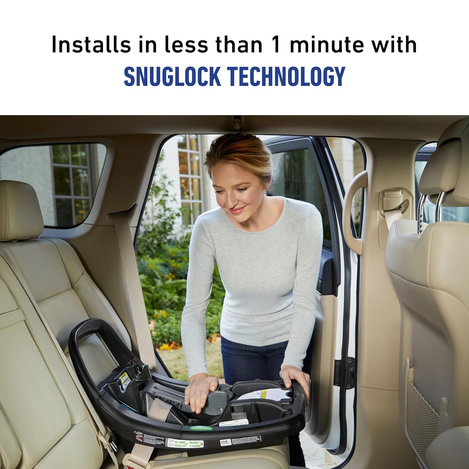 Graco SnugRide SnugFit Elite Infant Car Seat, Anti Rebound Bar for Extra Safety, SnugLock Easy Install, Premium softgood, All-Weather Boot, Baby Car seat, Nico - Image 4