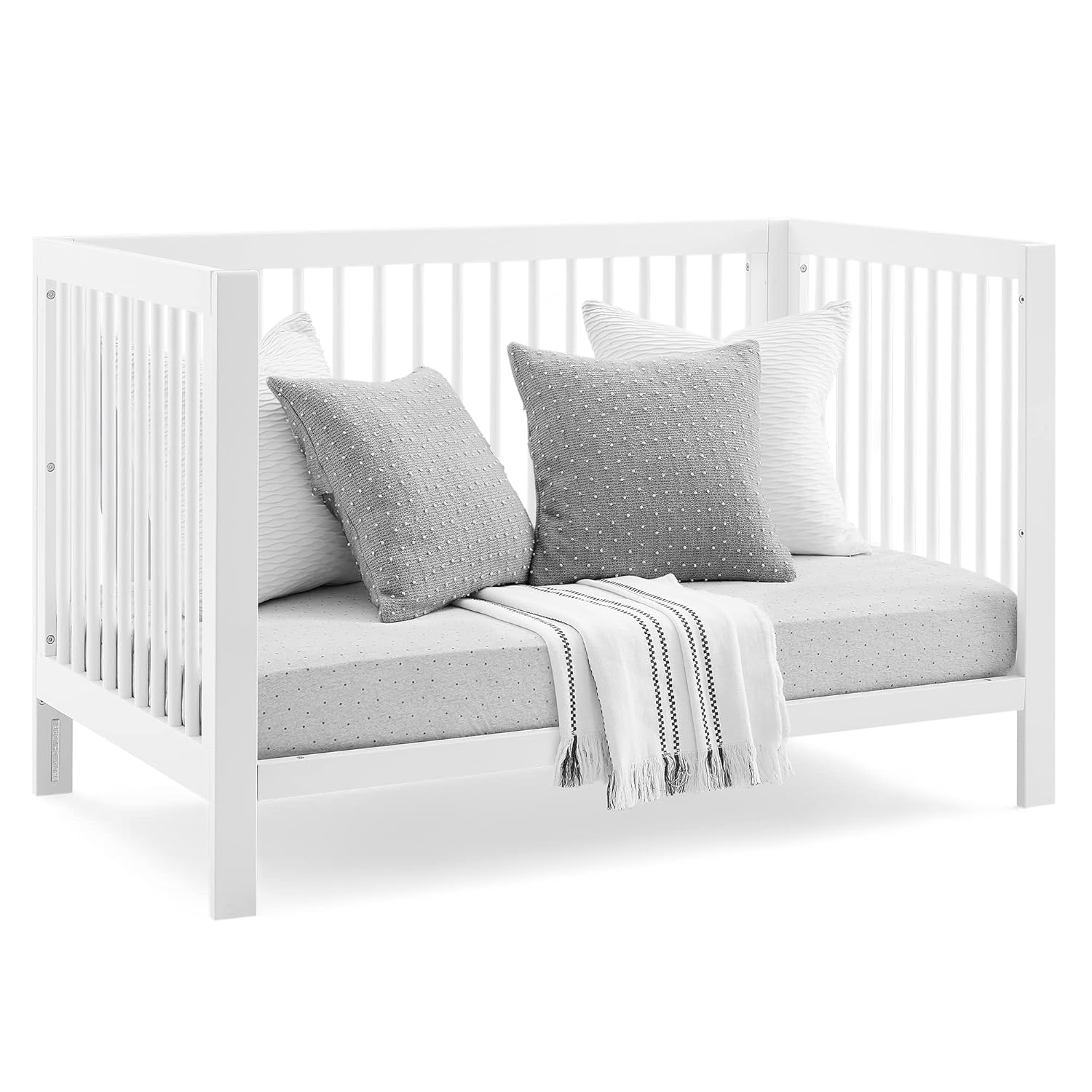 GAP babyGap Charlie 6-in-1 Convertible Crib - Greenguard Gold Certified, Bianca White - Image 13