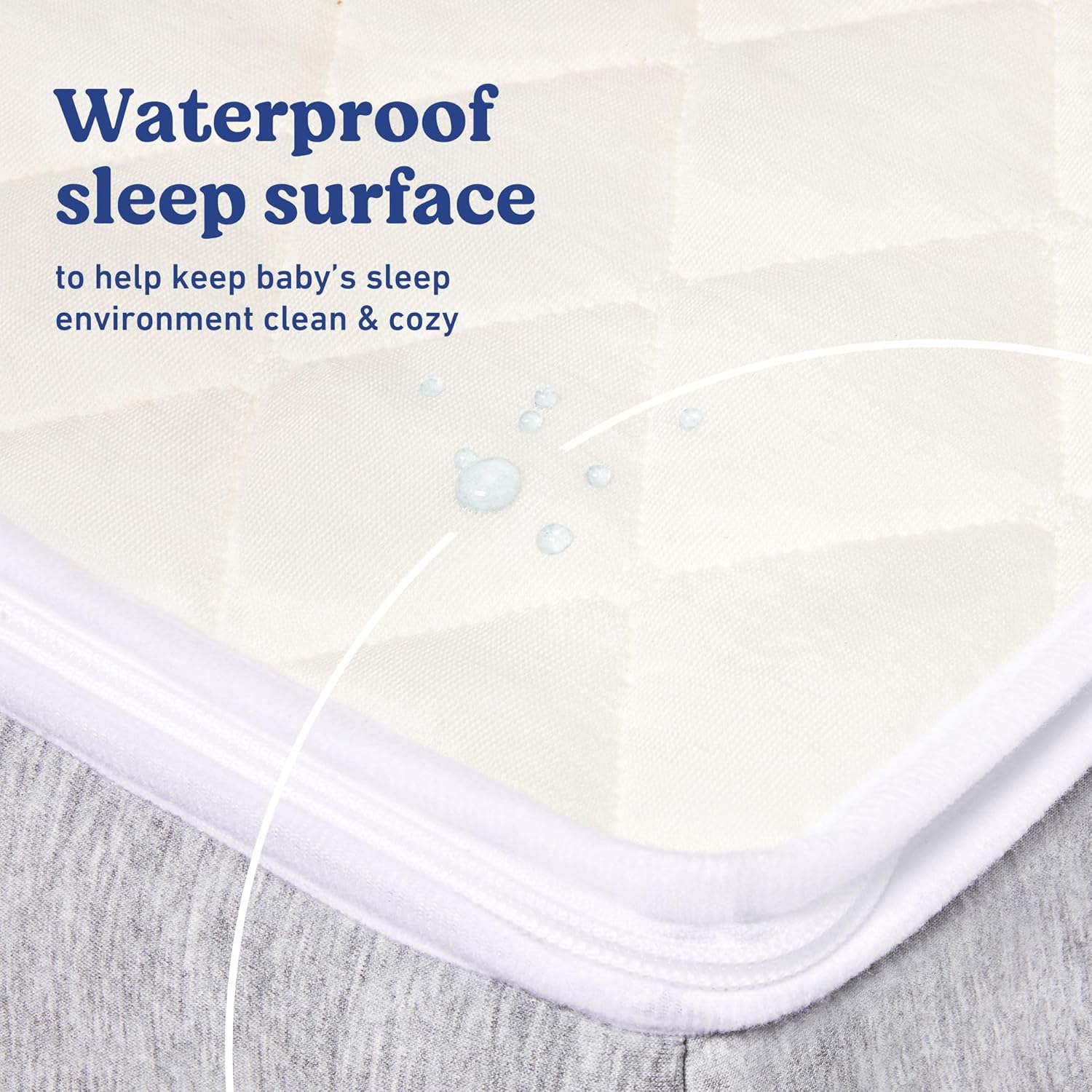 Graco Ultra 2-in-1 Premium Dual Sided Crib & Toddler Mattress - GREENGUARD Gold, CertiPUR-US Certified Foam, Machine Washable Cover with 100% Waterproof Surface, Fits Standard Baby Crib & Toddler Beds - Image 6