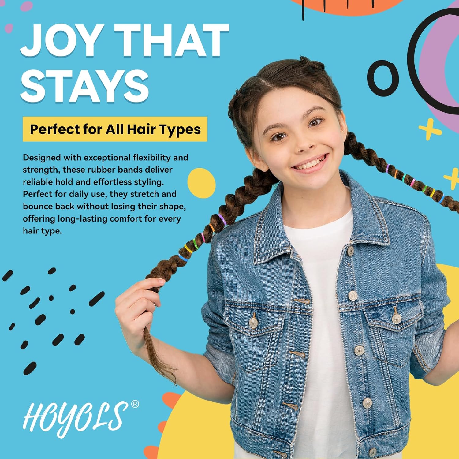 HOYOLS Baby Hair Ties Hair Rubber Bands for Toddler Infants Kids Girls Thin Small Hair Elastics TPU 1500 Piece Pack - Image 3