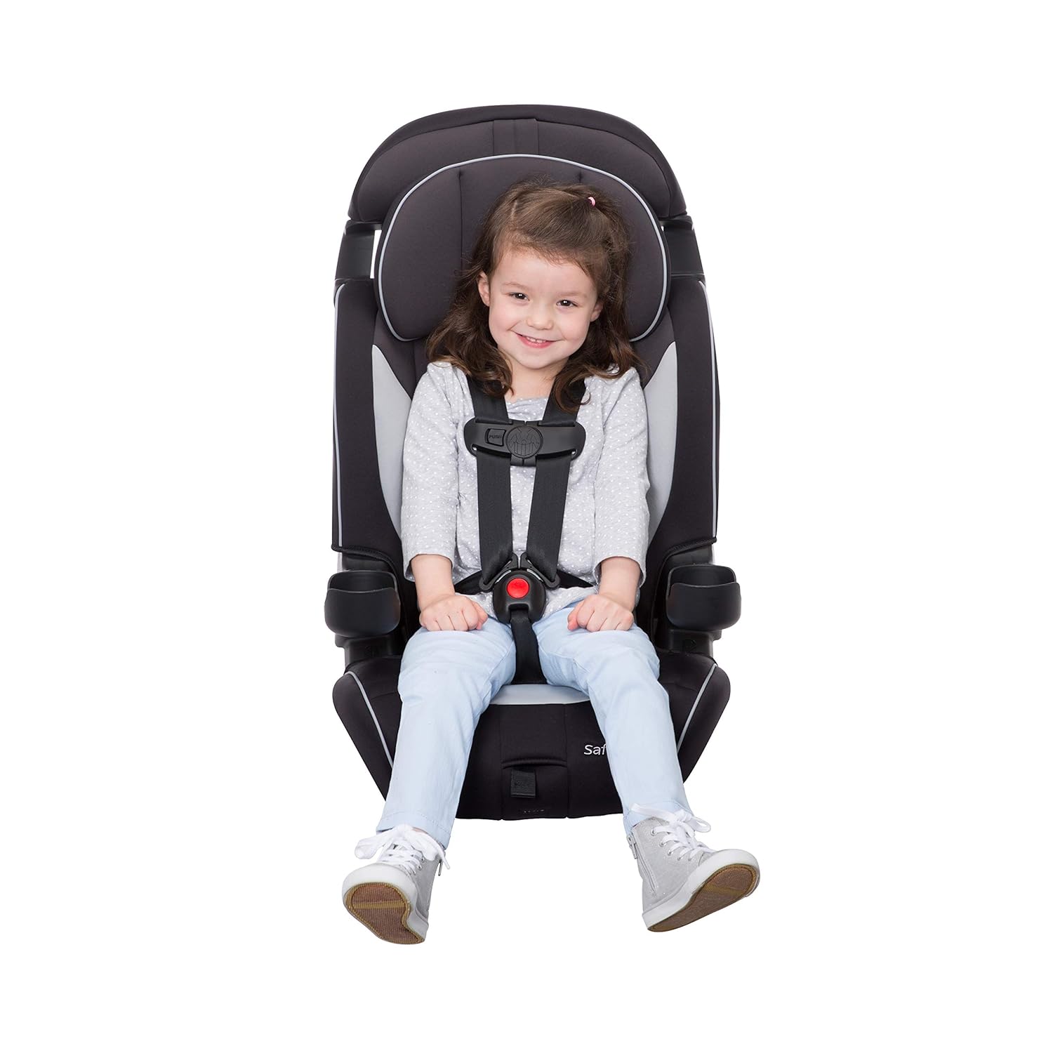 Safety 1st Grand 2-in-1 Booster Car Seat, Converts from High Back to Belt-Positioning Booster, High Back Seat for Kids 40-65, and Belt-Positioning 40-100 Pounds, Black Sparrow - Image 15