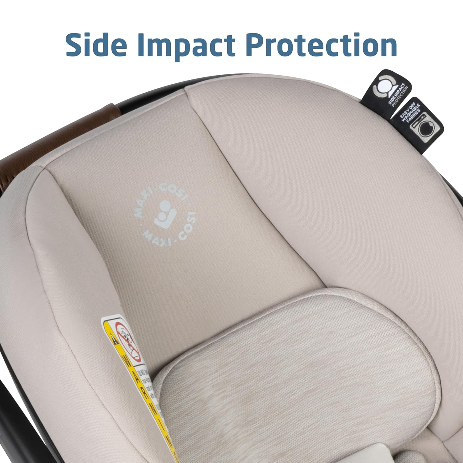 Maxi-Cosi Mico Luxe Infant Car Seat with Base, Rear Facing Car Seat for Babies, Baby Carseat 4-30 lbs, Baby Car Seats, Infant Car Seats, New Hope Tan - Image 6
