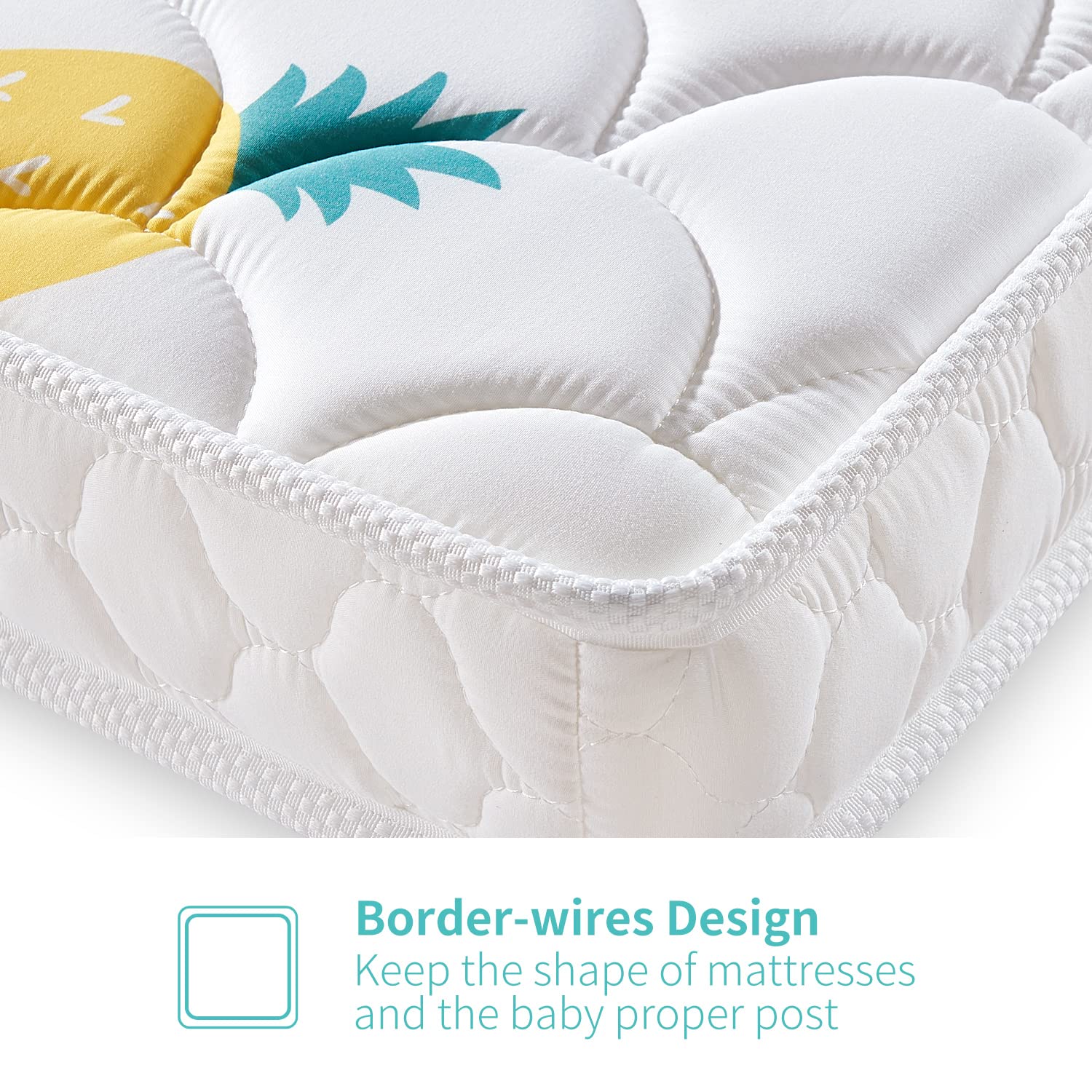 Premium Dual-Sided Baby Crib Mattress and Toddler Mattress - 52" x 27.6" x 5" - Breathable - Firm Soft - Fits Standard Cribs and Toddler Beds - Image 4