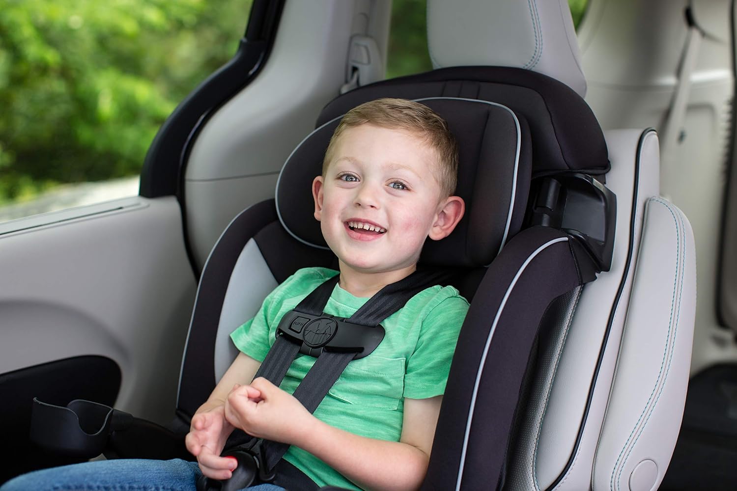 Safety 1st Grand 2-in-1 Booster Car Seat, Converts from High Back to Belt-Positioning Booster, High Back Seat for Kids 40-65, and Belt-Positioning 40-100 Pounds, Black Sparrow - Image 12