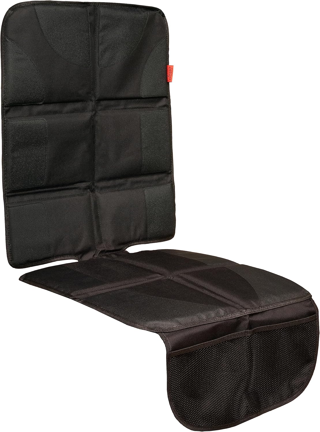 Lusso Gear Car Seat Protector for Baby Car Seat - Thick Padding - Seat Protector Under Baby Car Seat with 2 Mesh Storage Pockets - Black Waterproof Baby Car Seat Protector - Non-Slip Padded Backing - Image 2
