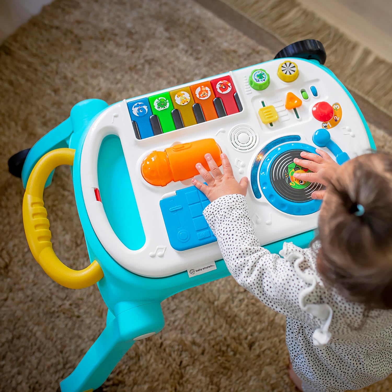 Baby Einstein Musical Mix ‘N Roll Learning Walker, 4-in-1 Push Walker, Activity Center, Toddler Table & Floor Toy, 6-36 Months, Blue - Image 15